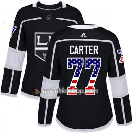 Nainen NHL Los Angeles Kings Pelipaita Jeff Carter 77 Adidas 2017-2018 Musta USA Flag Fashion Authentic Nainen NHL Los Angeles Kings Pelipaita Jeff Carter 77 Adidas 2017-2018 Musta USA Flag Fashion Authentic